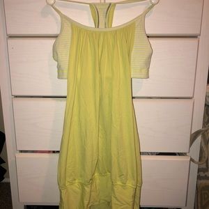 Lululemon Neon Yellow/Green Racerback Workout Tank